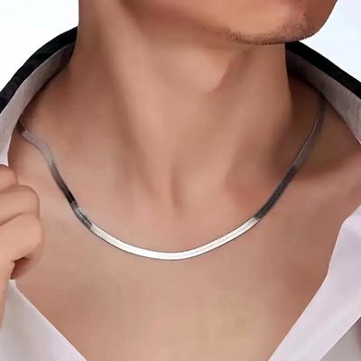 Sleek Silver Chain Necklace