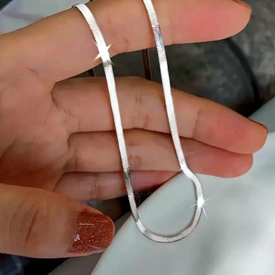 Sleek Silver Chain Necklace