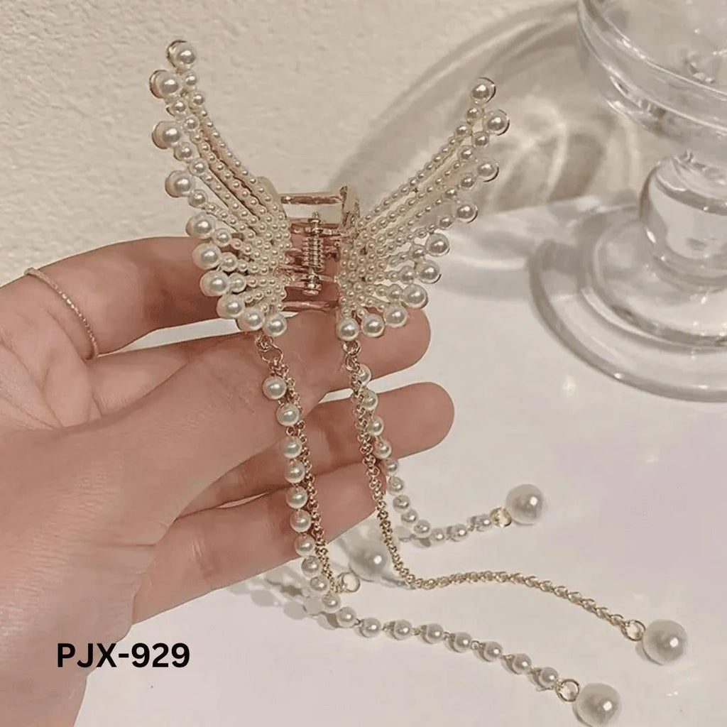 Butterfly Pearl Hair Claw