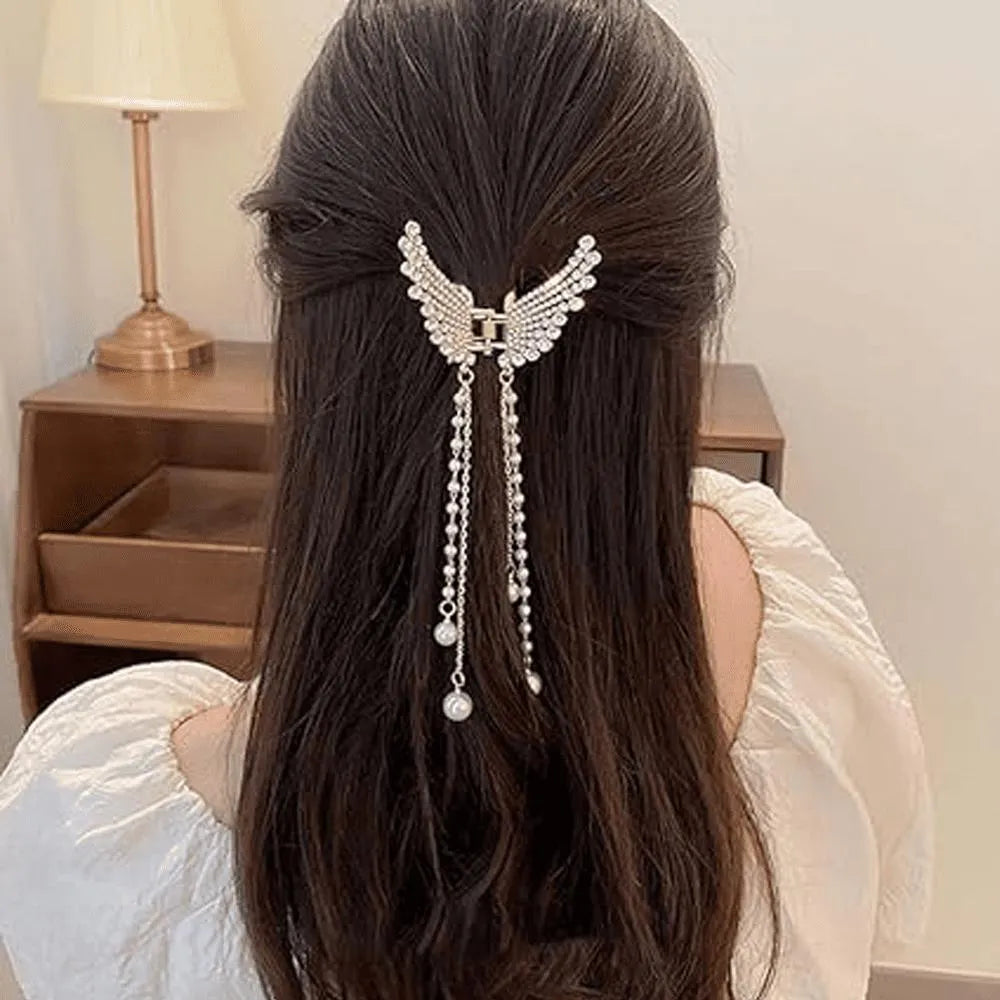 Butterfly Pearl Hair Claw