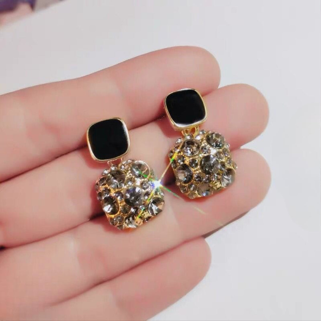 Retro Marble Elegant Zircon Earrings