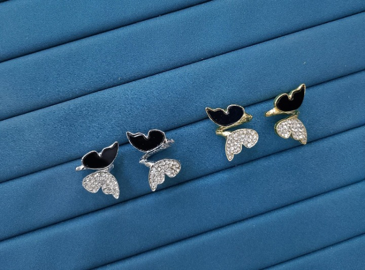 Butterfly Zircon Stud Earrings