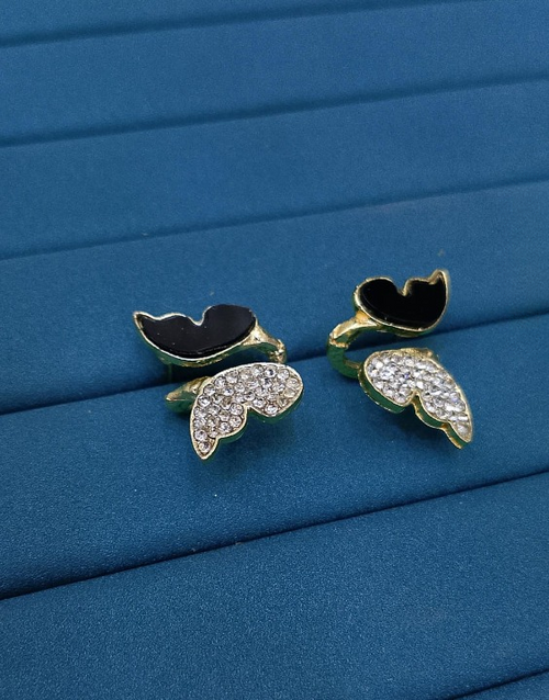 Butterfly Zircon Stud Earrings