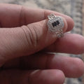 Sparkling Adjustable Zircon Crystal Rings