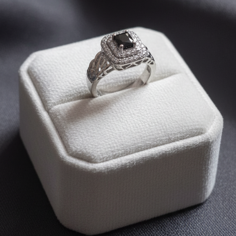 Sparkling Adjustable Zircon Crystal Rings
