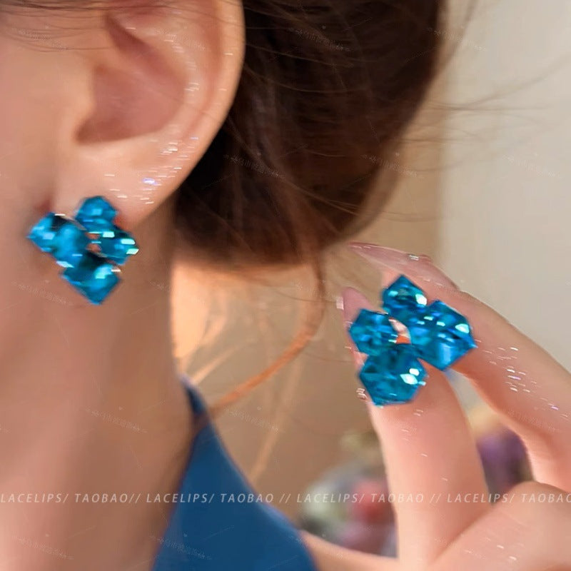 Crystal Sparkling Korean Stud Earrings