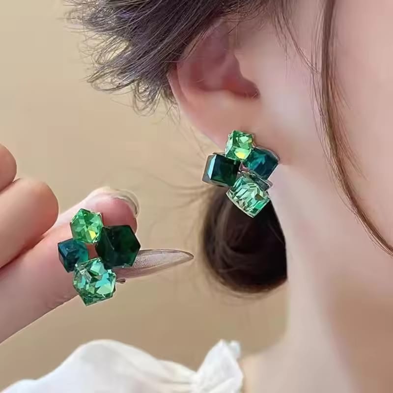 Crystal Sparkling Korean Stud Earrings