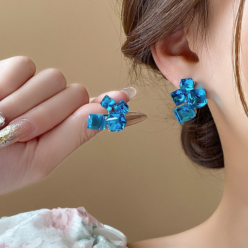 Crystal Sparkling Korean Stud Earrings