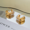 Elegant Pearl Bali Earrings