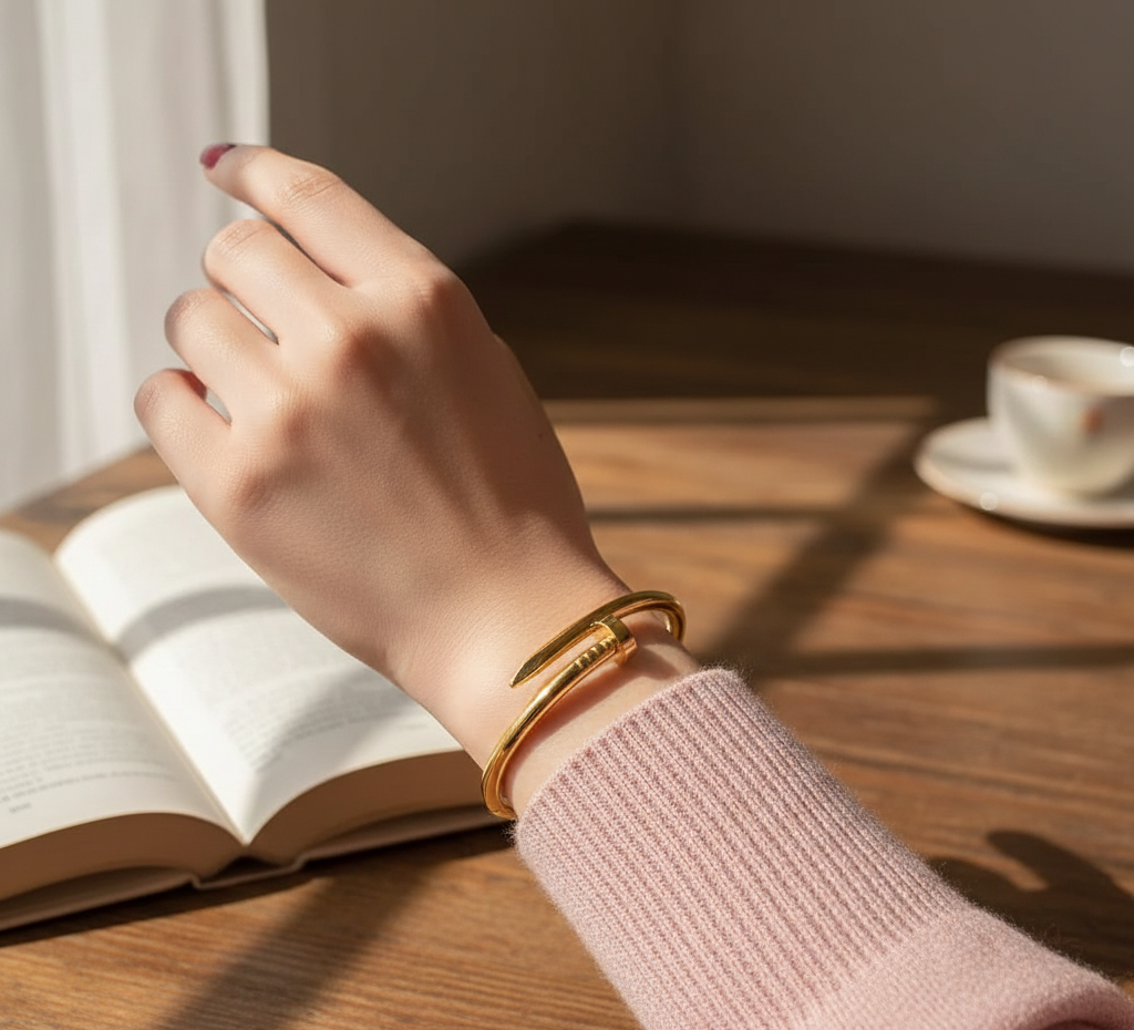 Iconic Stainless Steel Nail Bangle