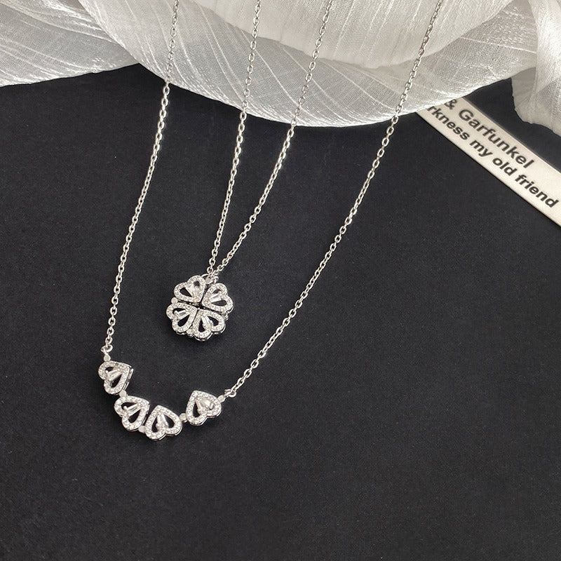 Magnetic Clover Pendant Necklace