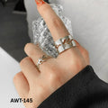 Adjustable Star Couple Rings