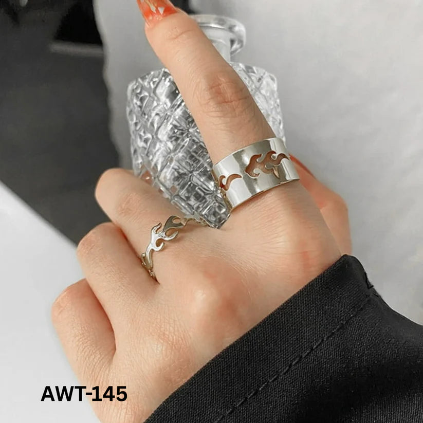 Adjustable Star Couple Rings