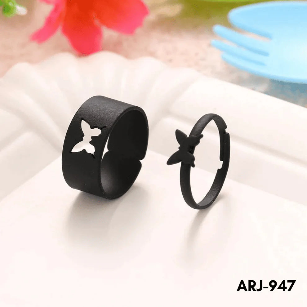 Butterfly Couple Promise Rings