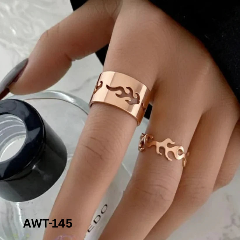 Adjustable Star Couple Rings
