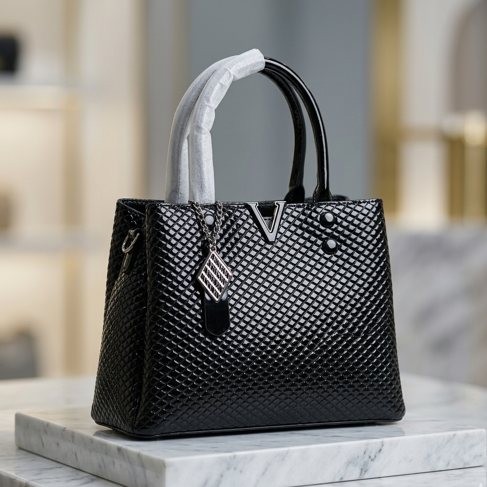 Imported Leather Modern Bag