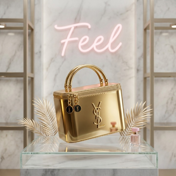 Imported Synthetic Leather Beauty-Bag