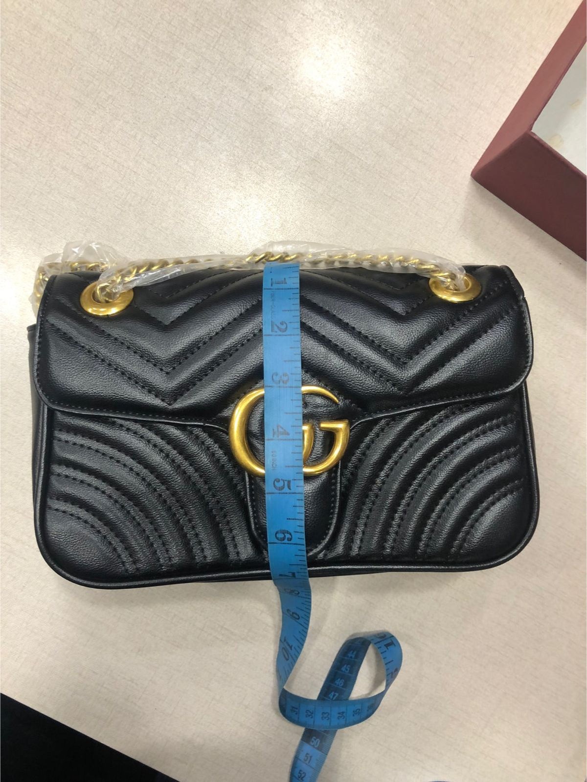 Gucci Black Matelassé Handbag