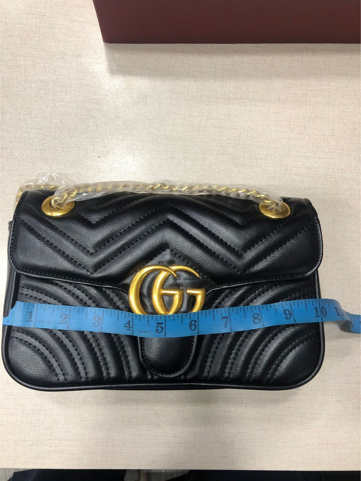 Gucci Black Matelassé Handbag