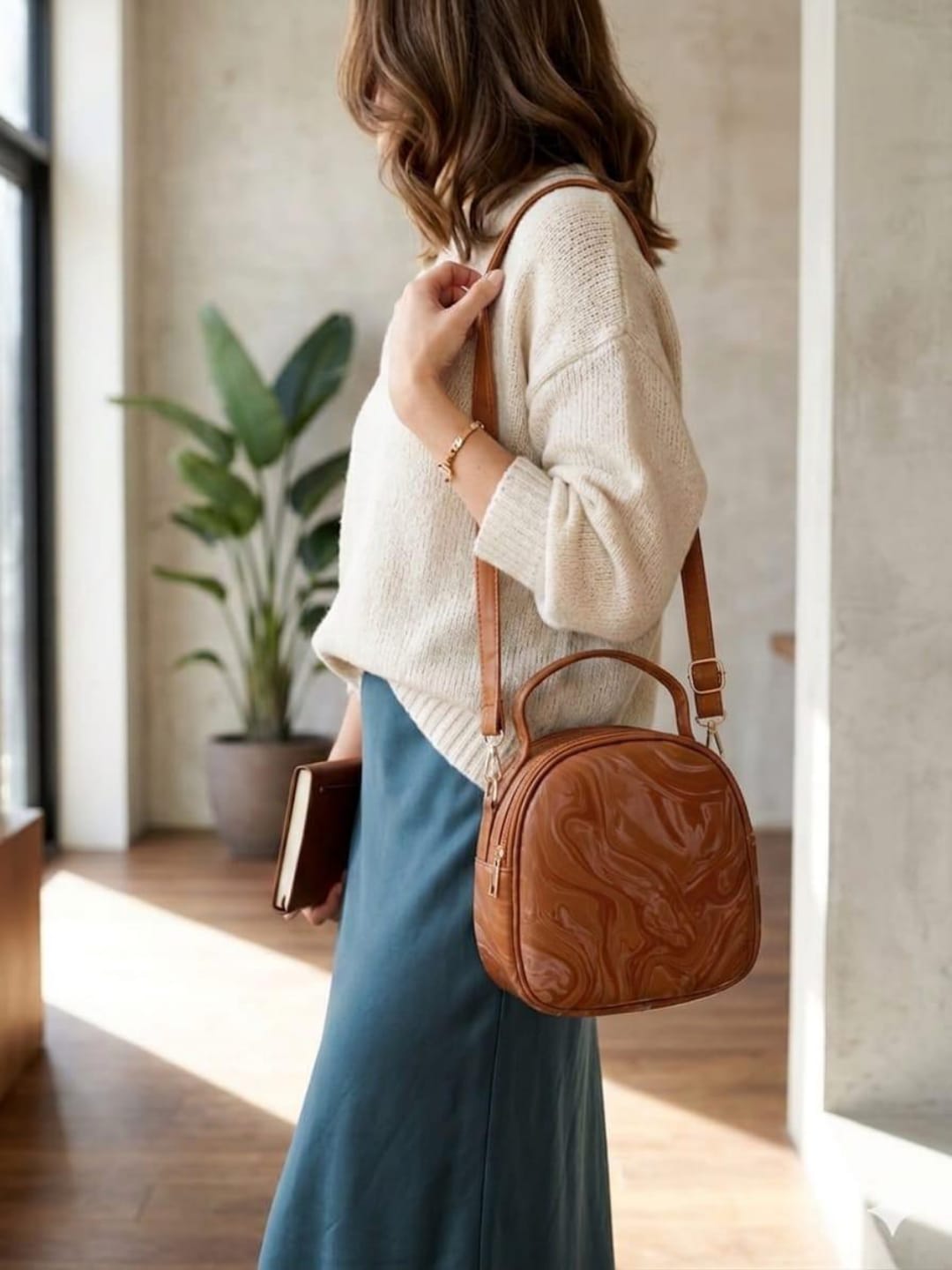 Marble Gloss Mini Crossbody