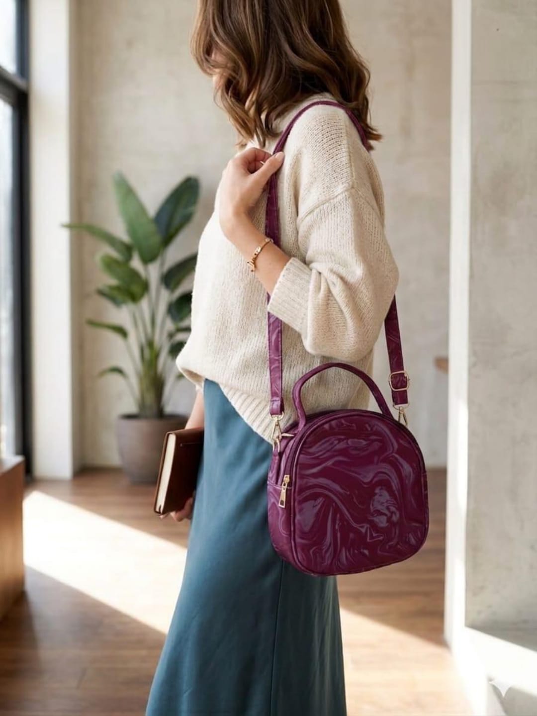 Marble Gloss Mini Crossbody