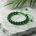 Green Aqeeq Stone Bracelet