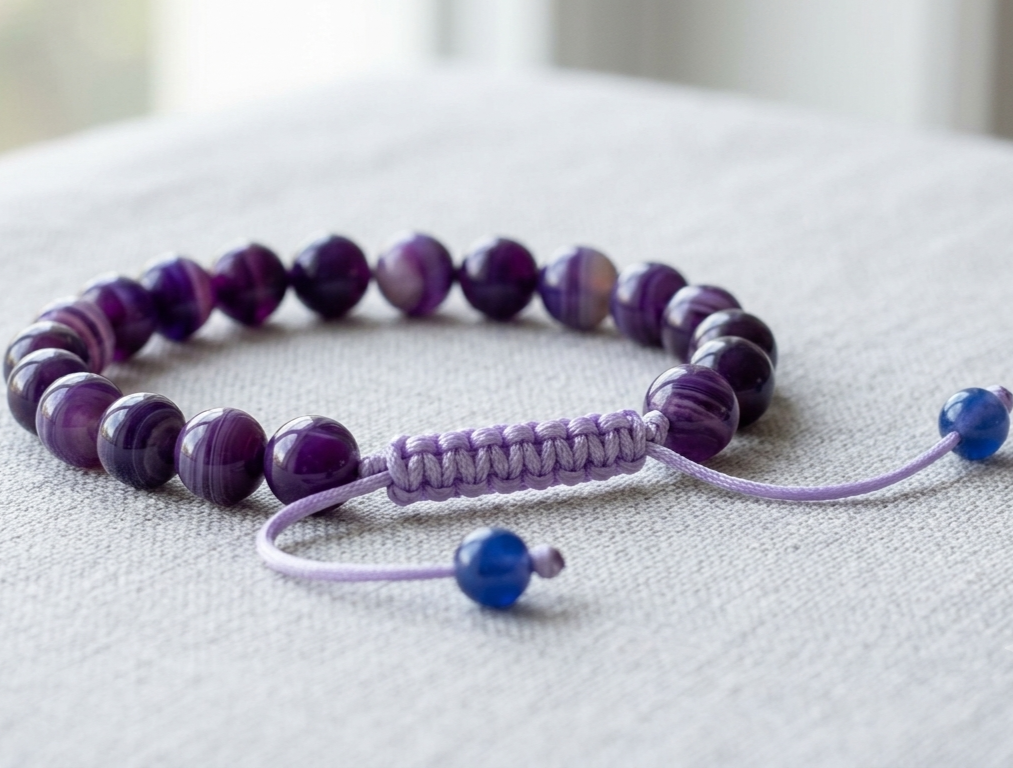 Natural Amethyst Crystal Bracelet