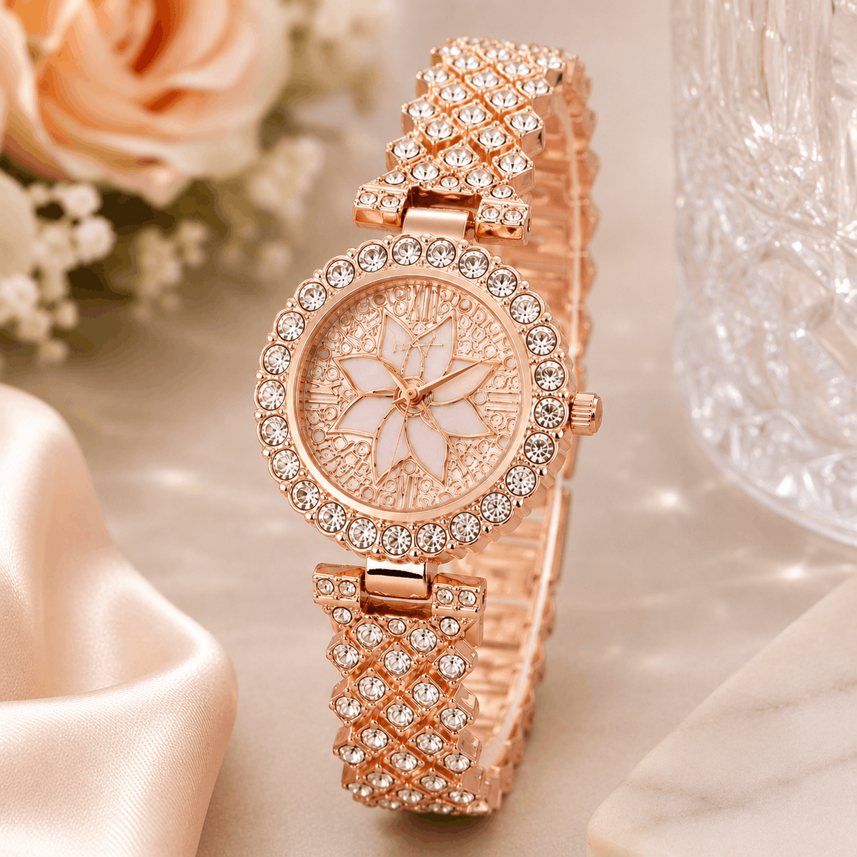Luxury Floral Quartz Watch