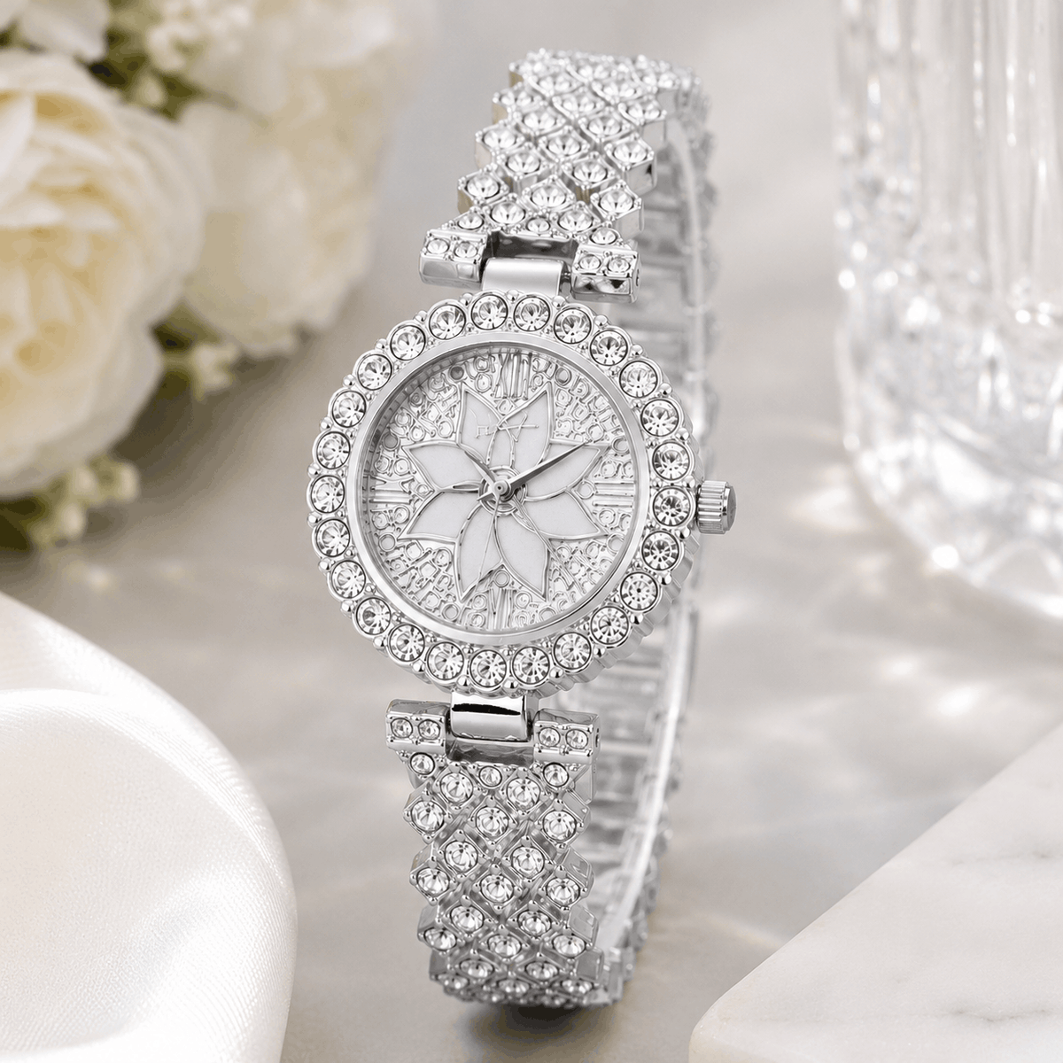 Luxury Floral Quartz Watch