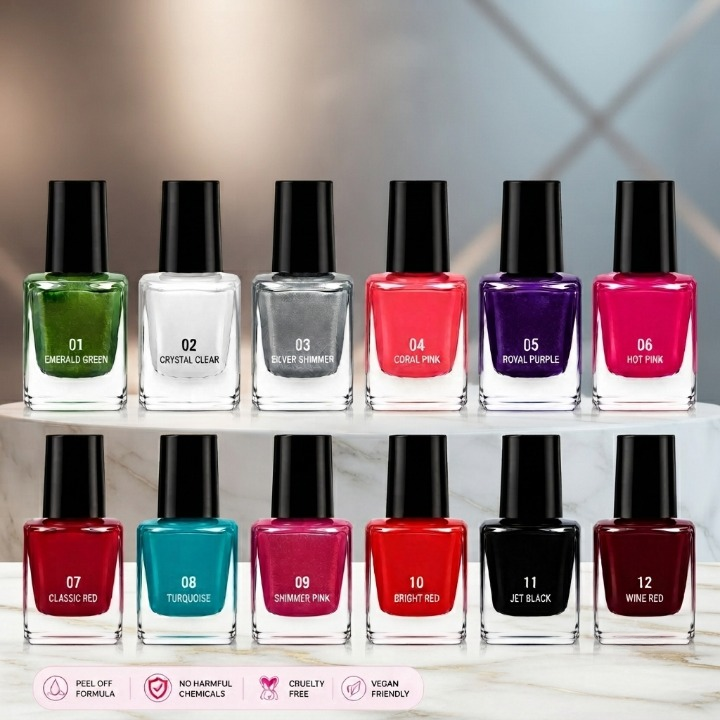 Peel Off Nail Paints