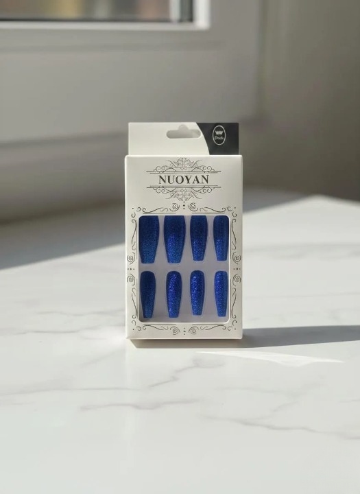 Glittery Artificial Nails-12 pieces