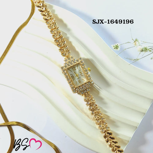 Elegance Imported Korean Shape Trending Leaf Watch for Women