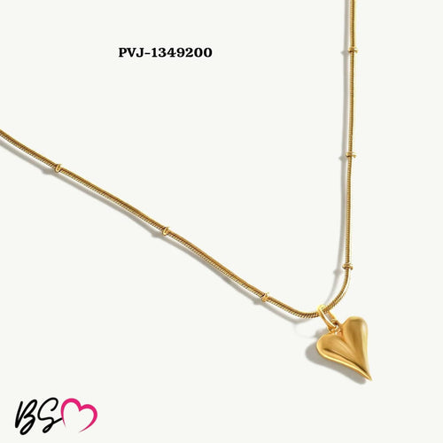 Ball Chain Heart Pendant