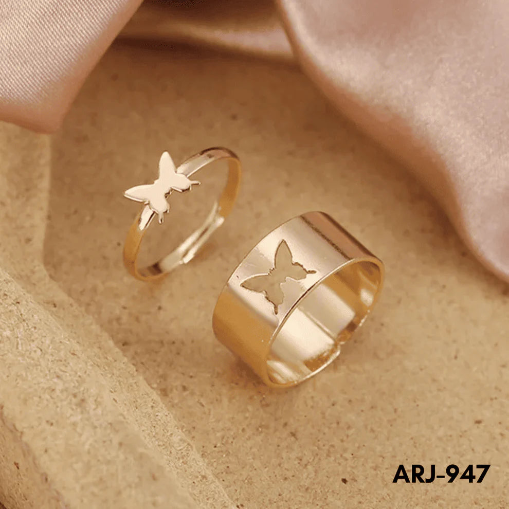 Butterfly Couple Promise Rings