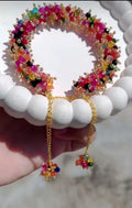 Multicolor Gajra Crystal Bead Bracelet