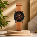 Men's Luxury Leather Aviator Watch