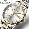 FNGEEN Luxury Stainless Steel Watch