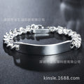 Sleek Silver Minimalist Men's Bracelet