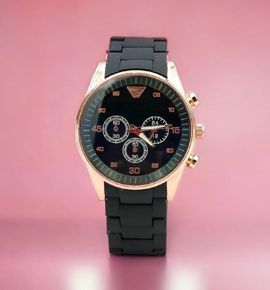 Premium Textured Strap Men's Watch