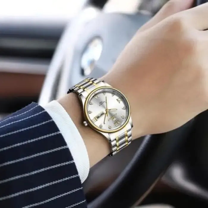 FNGEEN Luxury Stainless Steel Watch