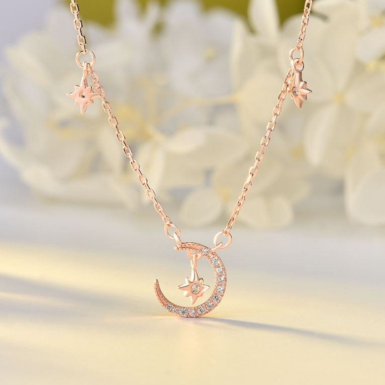 Branded Star Moon Necklace