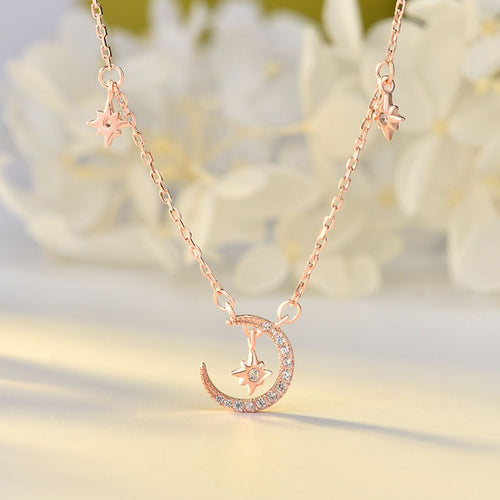Branded Star Moon Necklace