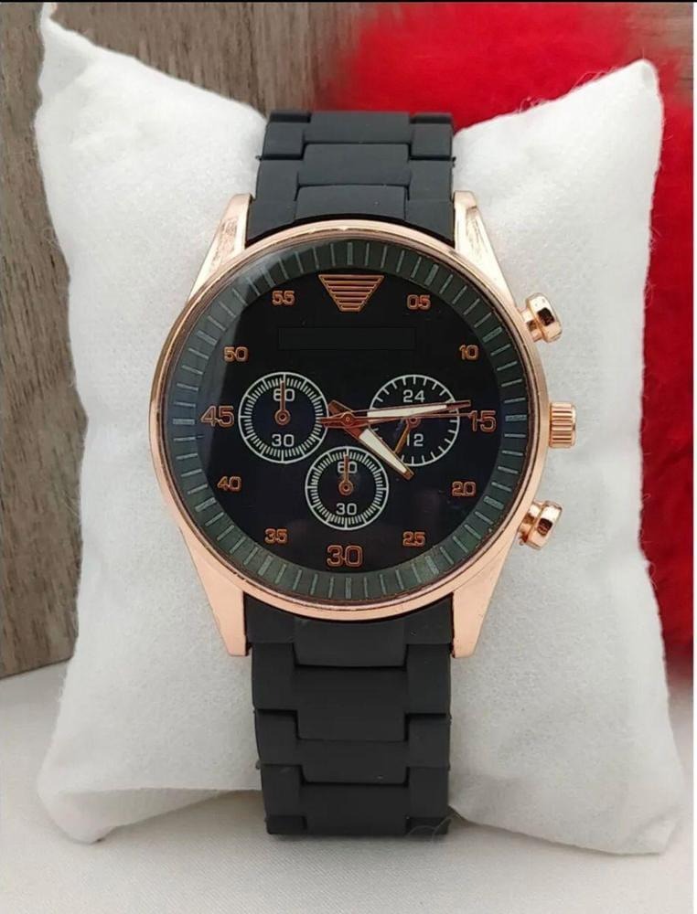 Premium Textured Strap Men's Watch