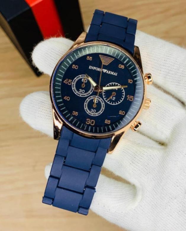 Premium Textured Strap Men's Watch