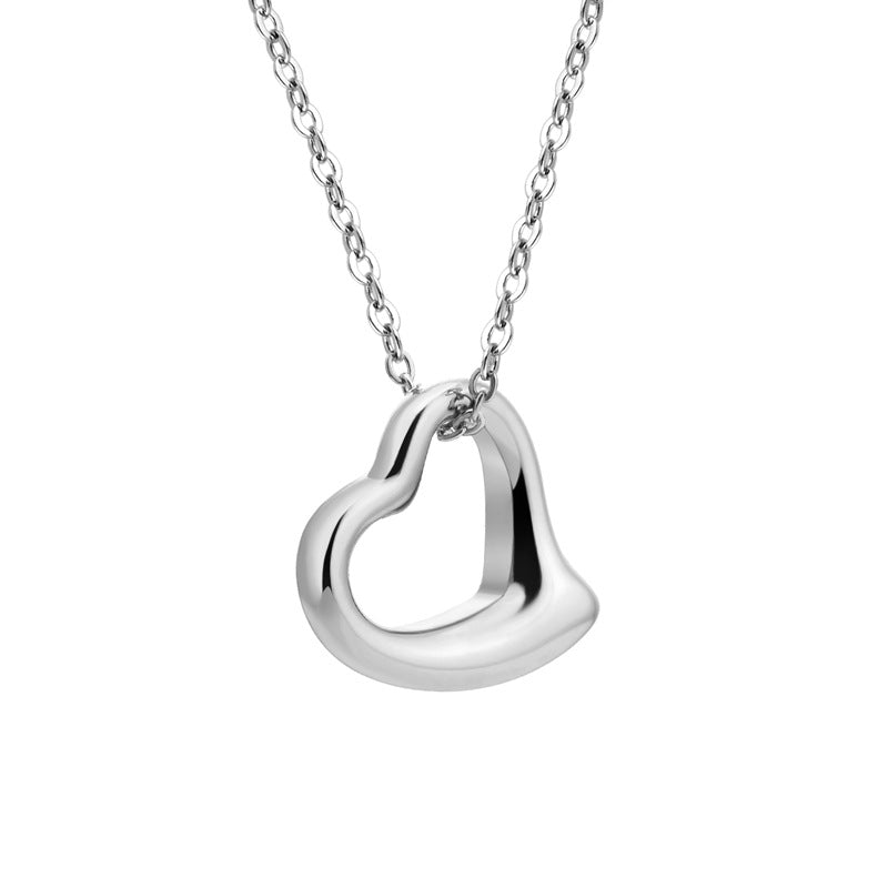 Silver Double Heart Necklace