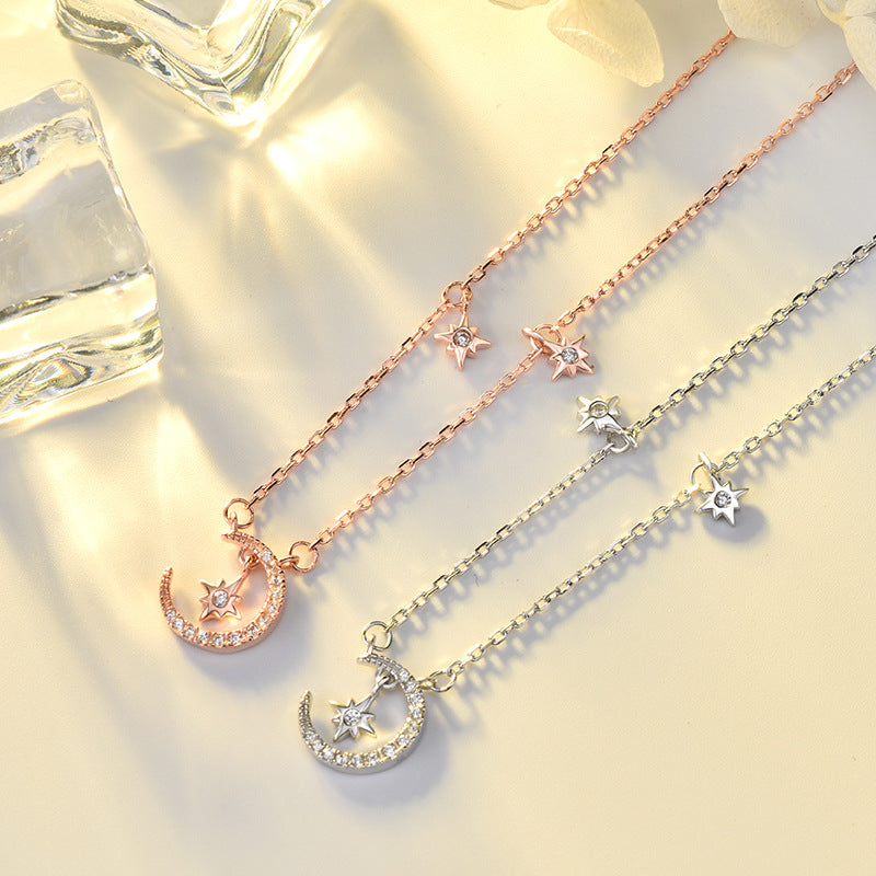 Branded Star Moon Necklace