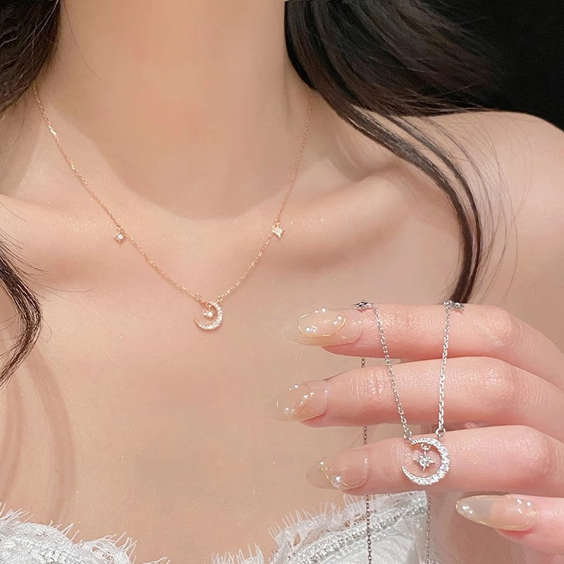 Branded Star Moon Necklace