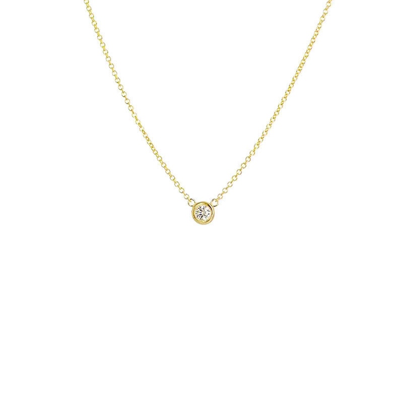 Double Layered Zircon Necklace